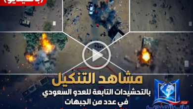 بالفيديو: مشاهد التنكيل بالتحشيدات التابعة للعدو السعودي بطائرات رجوم المسيرة في عدد من الجبهات