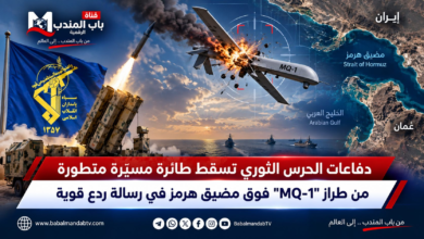قناة باب المندب الرقمية: دفاعات الحرس الثوري تسقط طائرة مسيّرة متطورة من طراز "MQ-1" فوق مضيق هرمز في رسالة ردع قوية
