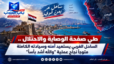 قناة باب المندب الرقمية: طي صفحة الوصاية والاحتلال.. الساحل الغربي يستعيد أمنه وسيادته الكاملة متوجاً نجاح عملية "والله أشد بأساً"