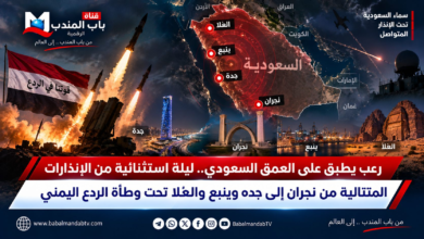 قناة باب المندب الرقمية: رعب يطبق على العمق السعودي.. ليلة استثنائية من الإنذارات المتتالية من نجران إلى جده وينبع والعُلا تحت وطأة الردع اليمني