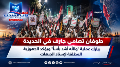 قناة باب المندب الرقمية: طوفان تهامي جارف في الحديدة يبارك عملية "والله أشد بأساً" ويؤكد الجهوزية المطلقة لإسناد الجبهات