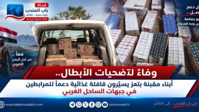 قناة باب المندب الرقمية: وفاءً لتضحيات الأبطال.. أبناء مقبنة بتعز يسيّرون قافلة غذائية دعماً للمرابطين في جبهات الساحل الغربي