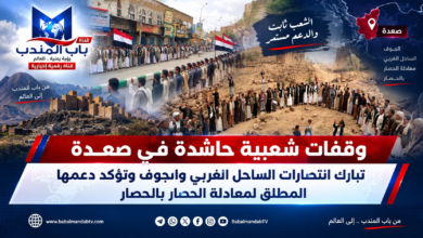 قناة باب المندب الرقمية: وقفات شعبية حاشدة في صعدة تبارك انتصارات الساحل الغربي والجوف وتؤكد دعمها المطلق لمعادلة الحصار بالحصار