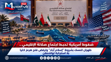 قناة باب المندب الرقمية: ضغوط أمريكية تحبط اجتماع صلالة الإقليمي.. طهران تتمسك بشروط "إسلام آباد" وترفض فتح هرمز كلياً بلا استجابة لواشنطن
