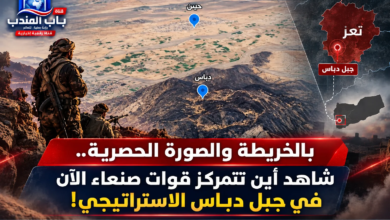 قناة باب المندب الرقمية: بالخريطة والصورة الحصرية.. شاهد أين تتمركز قوات صنعاء الآن في جبل دباس الاستراتيجي!