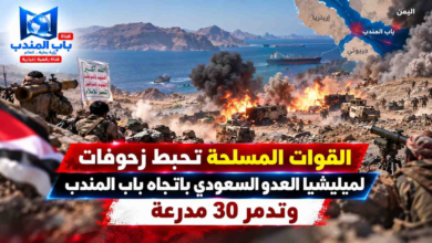 قناة باب المندب الرقمية: القوات المسلحة تحبط زحوفات لميليشيا العدو السعودي باتجاه باب المندب وتدمر 30 مدرعة